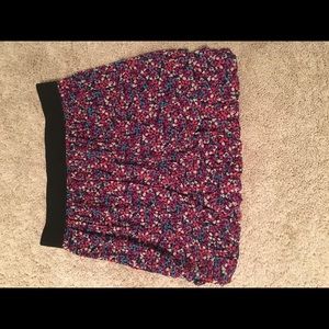 Express floral skirt